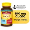 Nature Made CoQ10 100 mg Softgels;  Dietary Supplement for Heart Health Support;  72 Count