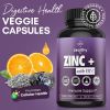 Zinc with VIT C 500 Mg Immune System Support 120 Tablets Blend of Anti-oxidants