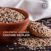 Pride Of India - Natural Three Color Quinoa - 100% Royal Bolivian Superior Grade Protein Rich Whole Grain, 1.5 Pound (24oz) Jar